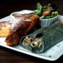 Squid Ink Omelet