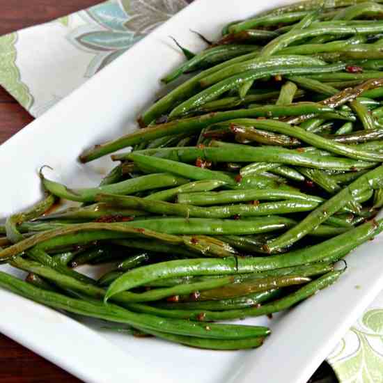 Honey Ginger Green Beans