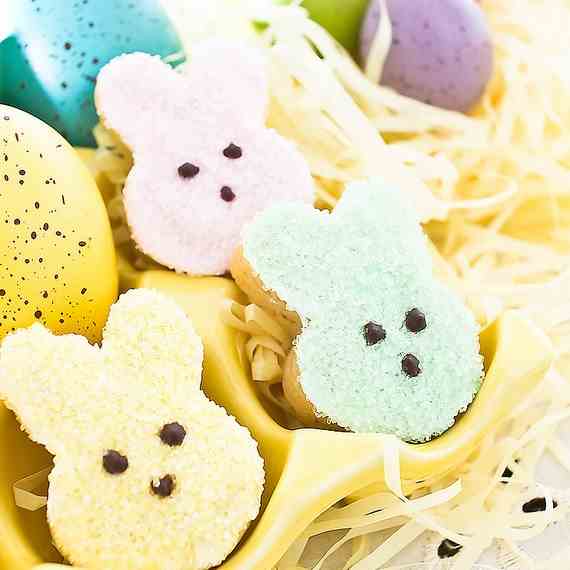 Peeps Shortbread Bunnies