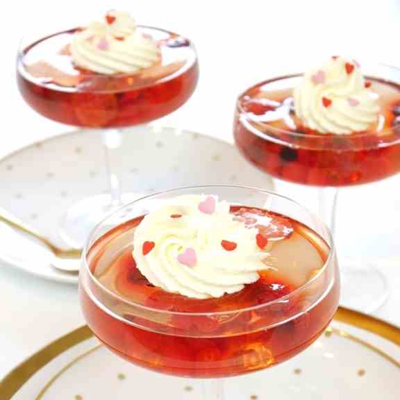 Pink Champagne Jello