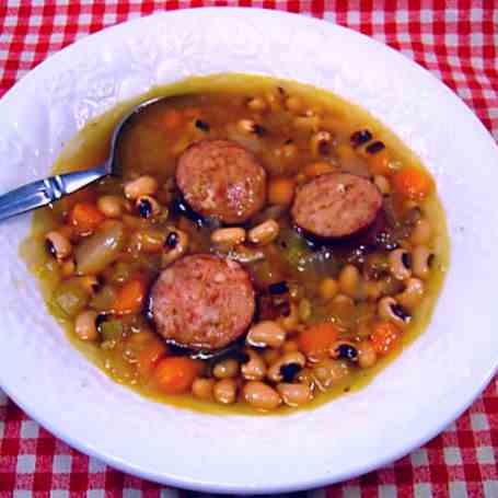 Spicy Black-Eyed Pea Soup