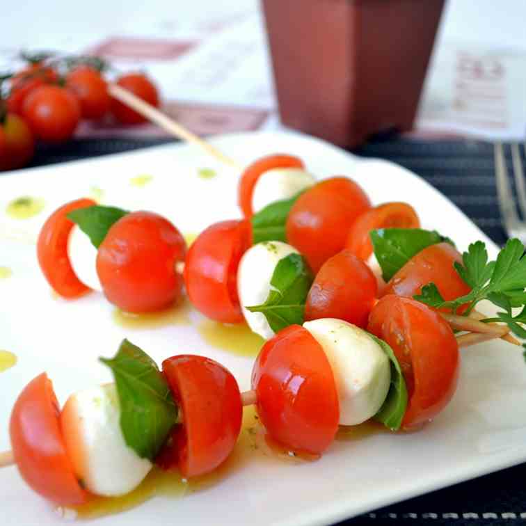 Caprese skewers