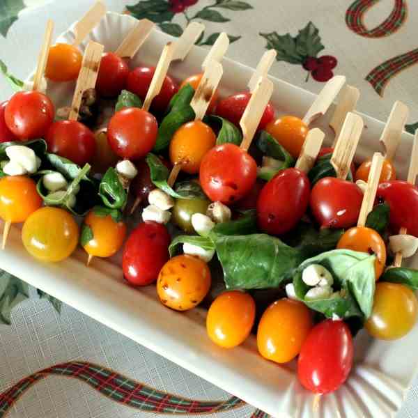 Tomato-Mozzarella Skewers