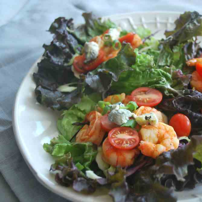 Buffalo Shrimp Lettuce Wraps