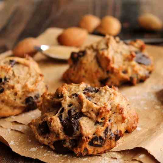 Banana and chocolate cookie