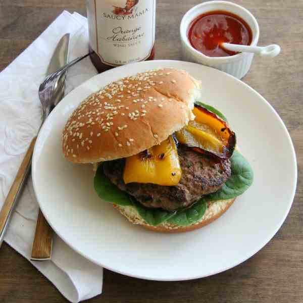 Orange Habanero Lamb Burgers