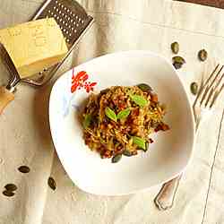 Fresh Pumpkin Pasta w/Pumpkin Seed Pesto