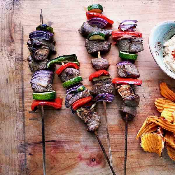 Beef kebabs