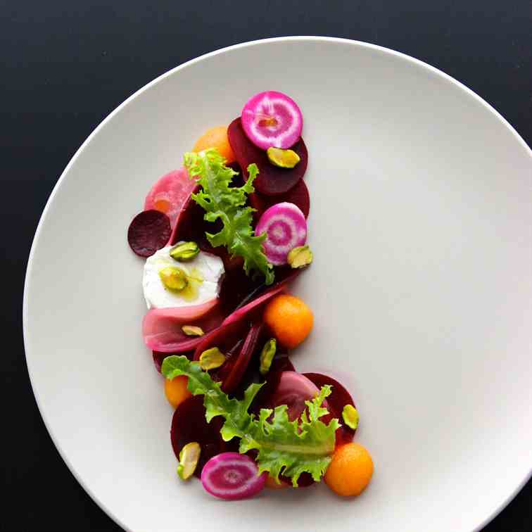 Roasted Beets & Pickled French Melon Salad