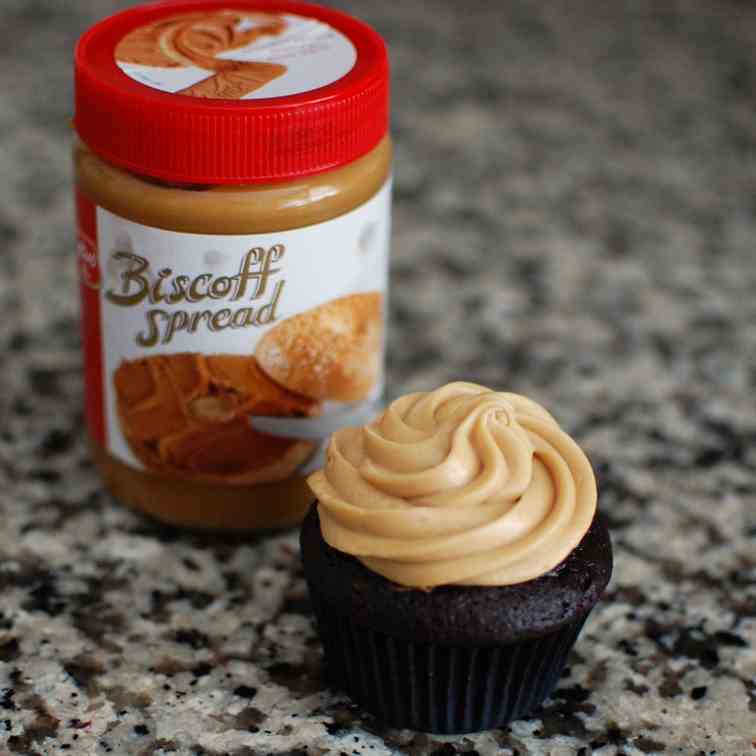 Chocolate Biscoff Cupcakes