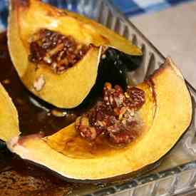 Baked Acorn Squash with Maple Butter