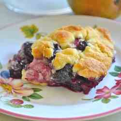 Blueberry Pear Cobbler