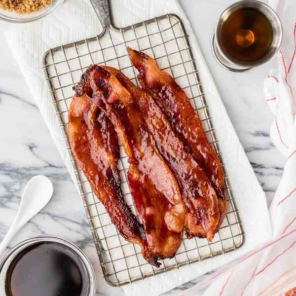 Candied Whiskey Bacon