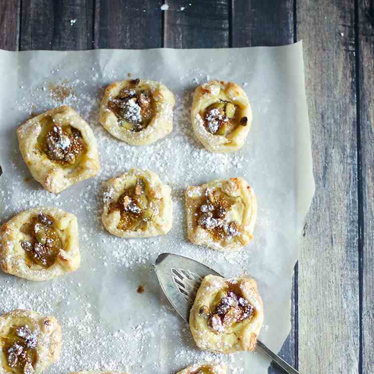 Orange Ricotta Fig Tarts