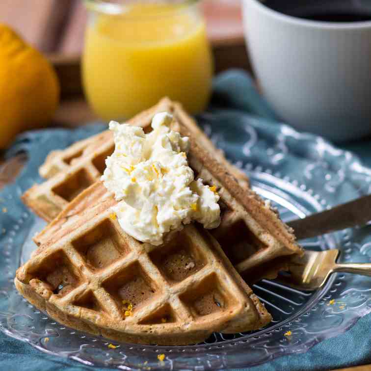 Orange Spice Waffles