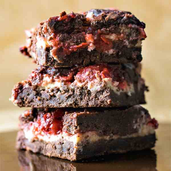 Cherry Cheesecake Brownies