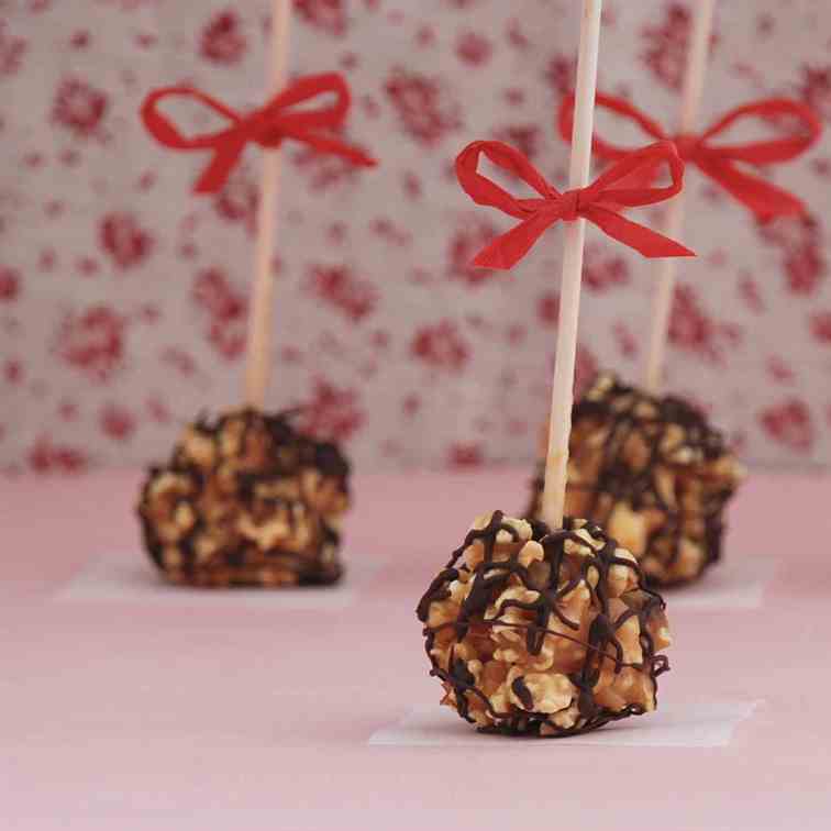 Toffee popcorn balls 