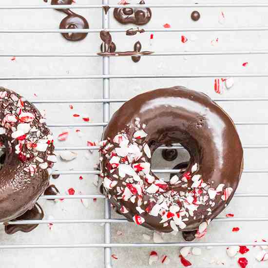 Peppermint Mocha Donuts