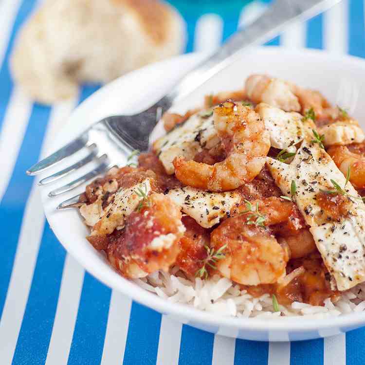 Prawn Saganaki