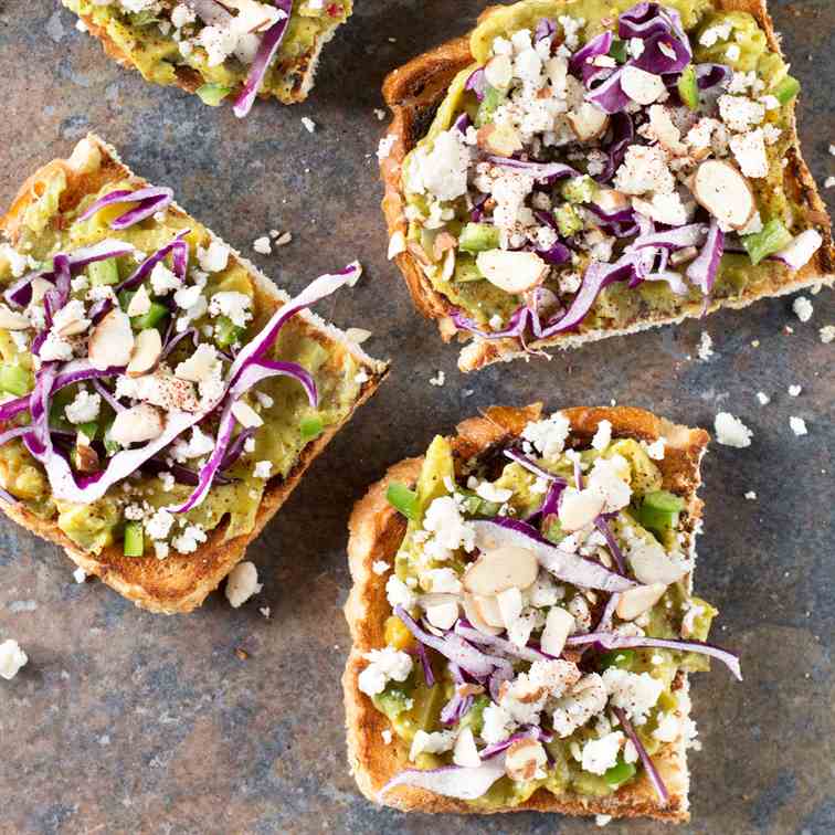 Loaded Mango Serrano Guacamole Toast