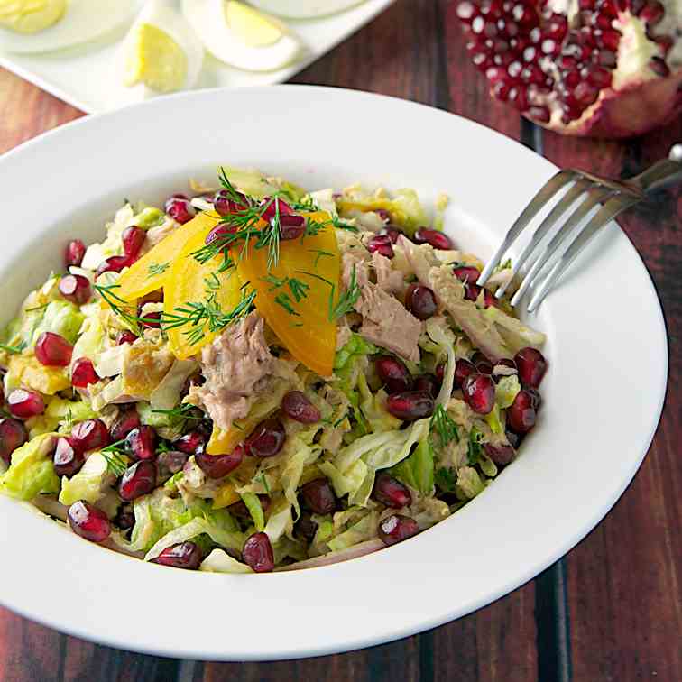 Tuna Salad With Roasted Golden Beets