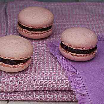Raspberry Macarons