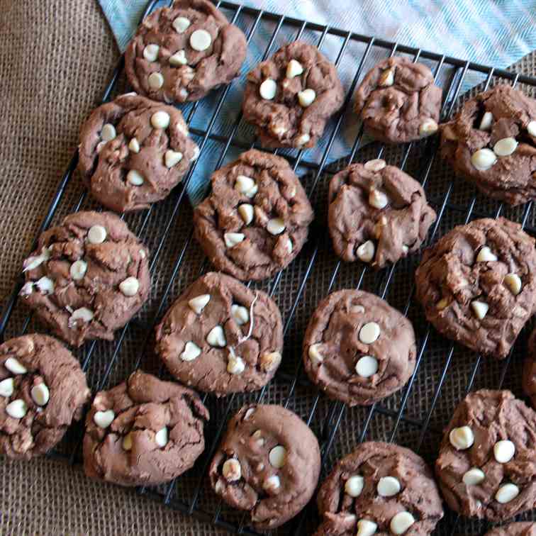 Chocolate Polka Dot Cookies