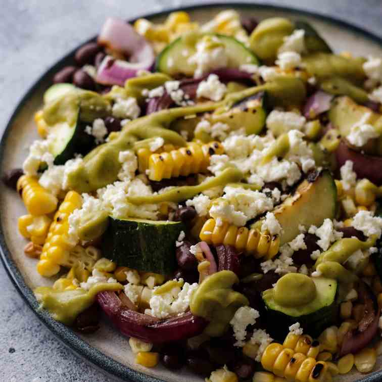 Grilled Corn and Black Bean Salad 