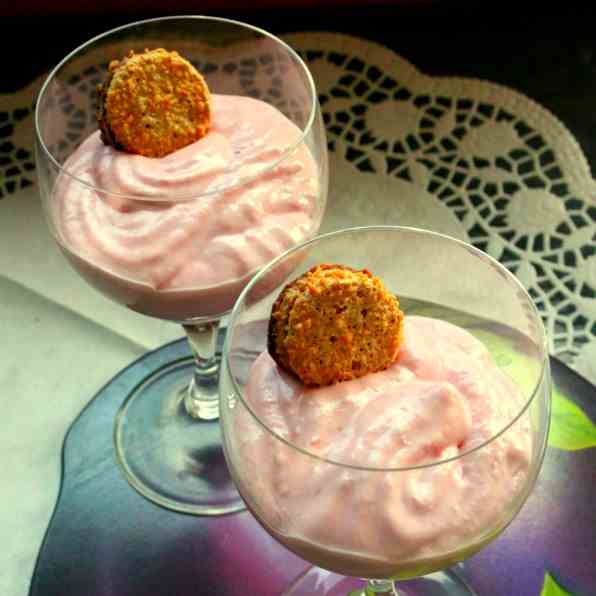 Raspberry Quark Dessert