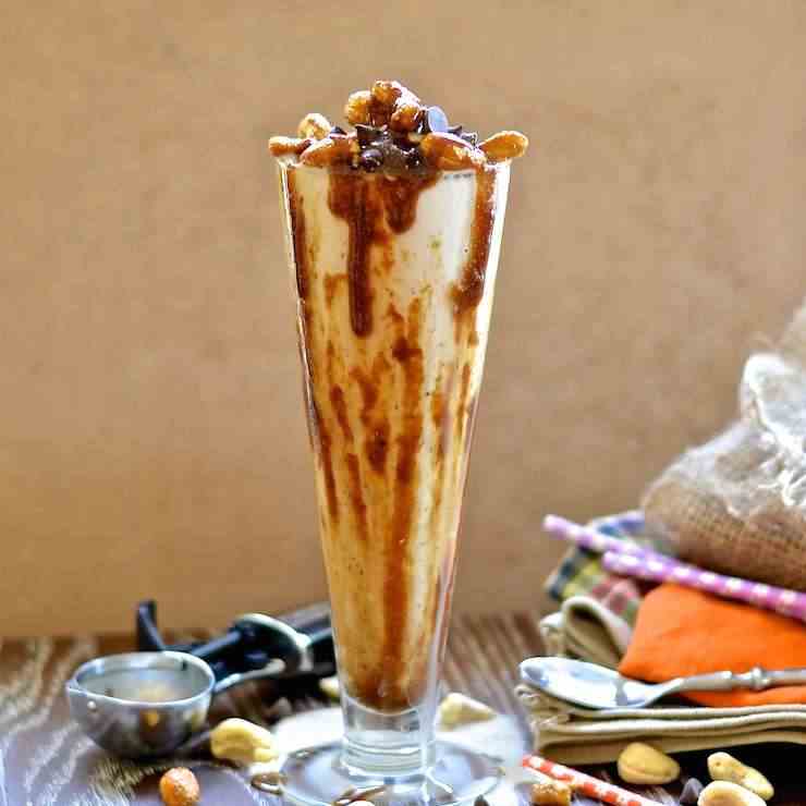 Salted Caramel Cluster Shake