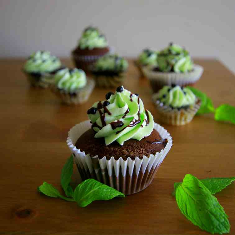 Mint Chocolate Cupcakes