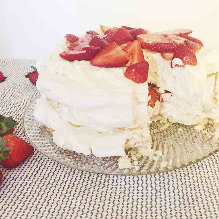 Strawberry Mascarpone Stack Cake 