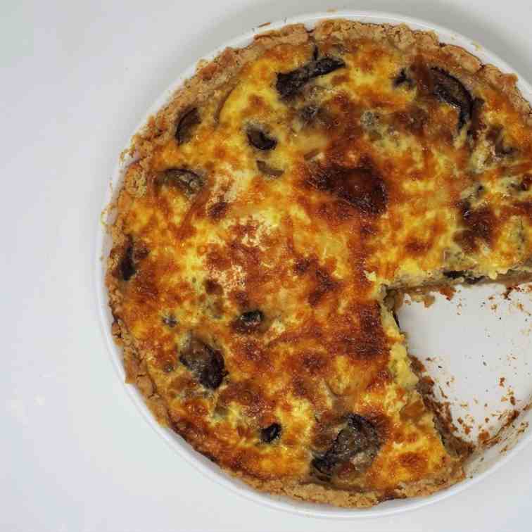 Leek and Mushroom Quiche