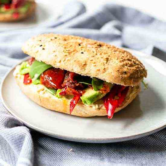Turkish bread sandwich