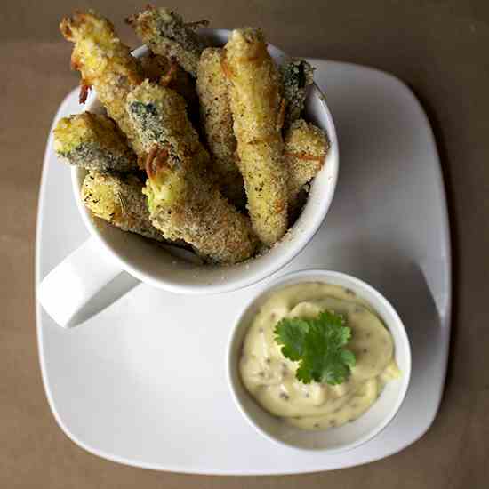 Crispy Parmesan Zucchini Fries