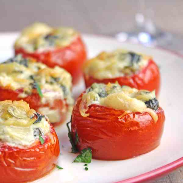 Tomato Rockefeller Bites