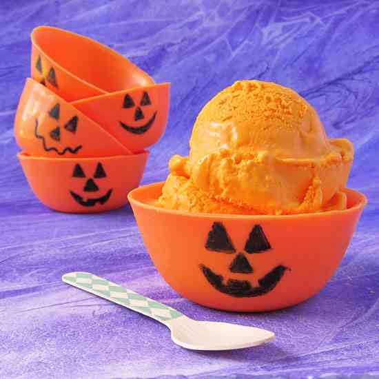 Chocolate Jack-O-Lantern Bowls