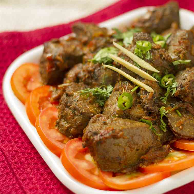 Kaleji Masala – Goat liver fried in spices