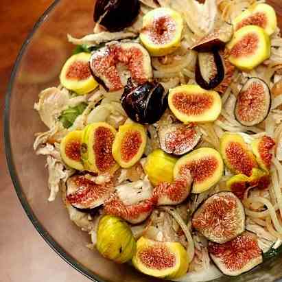 Roast Chicken and Fresh Fig Salad