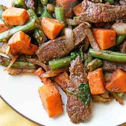 Beef and Sweet Potato Stir-Fry