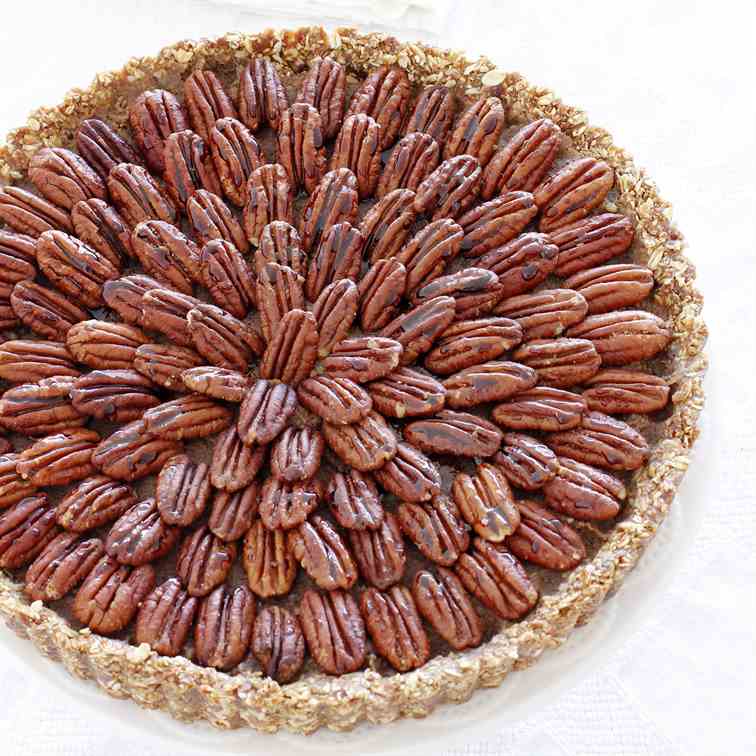 No Bake Vegan Pecan Pie with Date Syrup