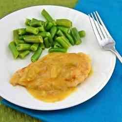 Chicken Creole with Chile Cream Sauce