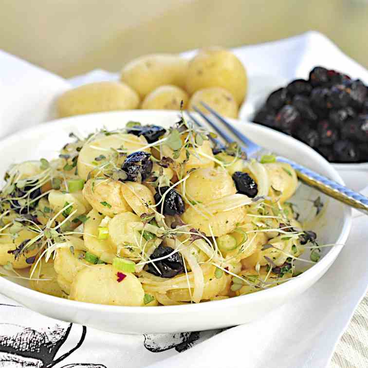 Warm fall potato salad