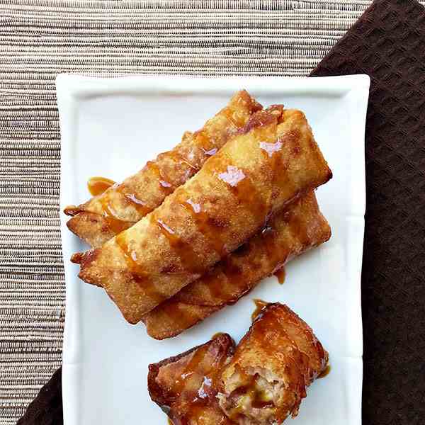 Banana egg rolls