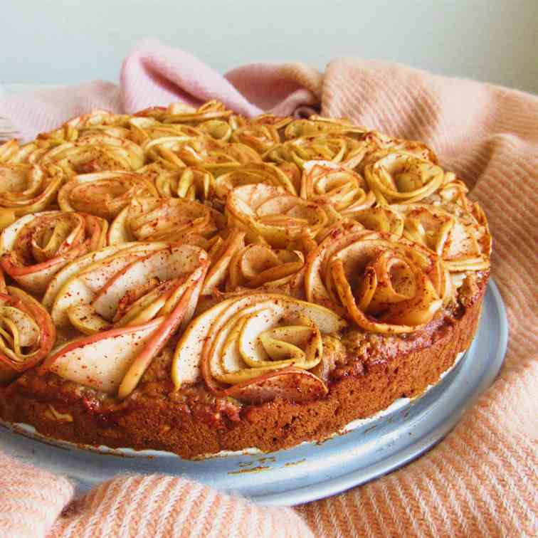 Spiced Apple Bouquet Cake
