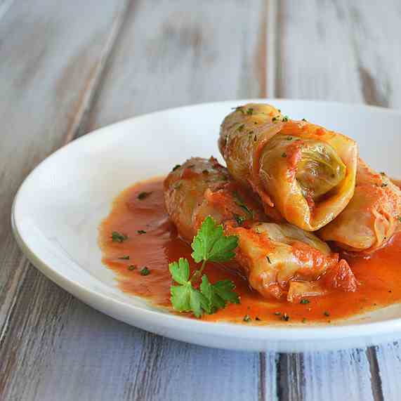 Vegan Stuffed Cabbage Rolls