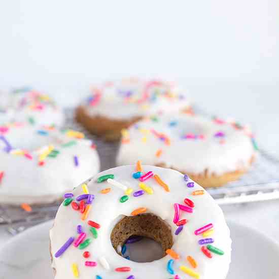 Baked Vanilla Coffee Donuts