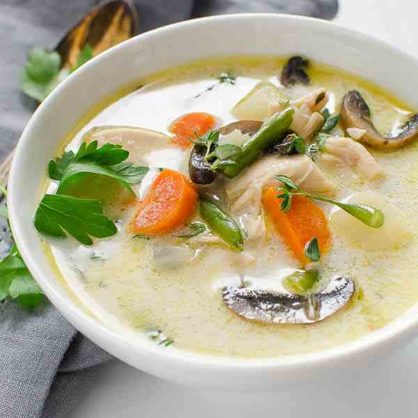 Creamy Turkey Vegetable Soup