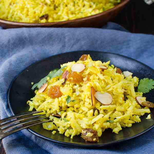 Curried Cauliflower Rice Pilaf