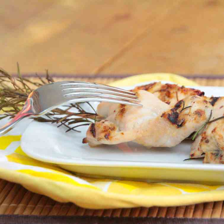 Grilled Rosemary Chicken Skewers